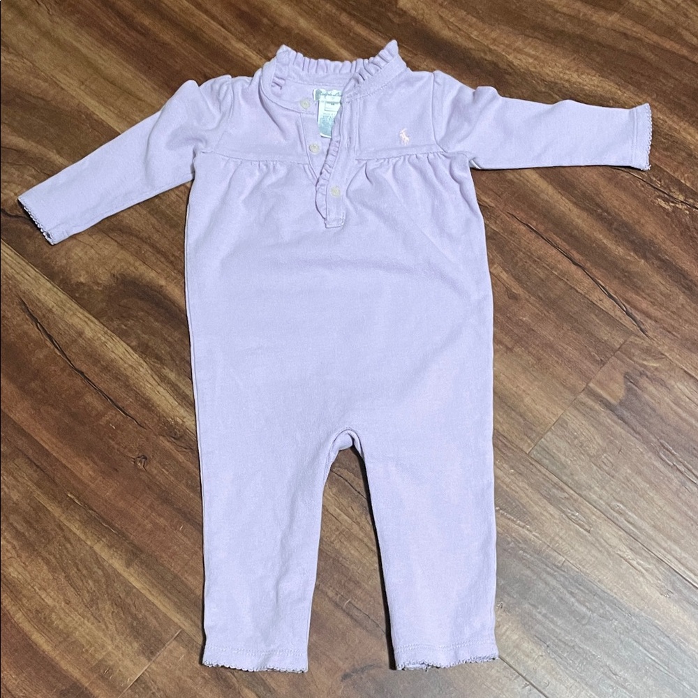 Ralph Lauren Soft Purple Baby Outfit